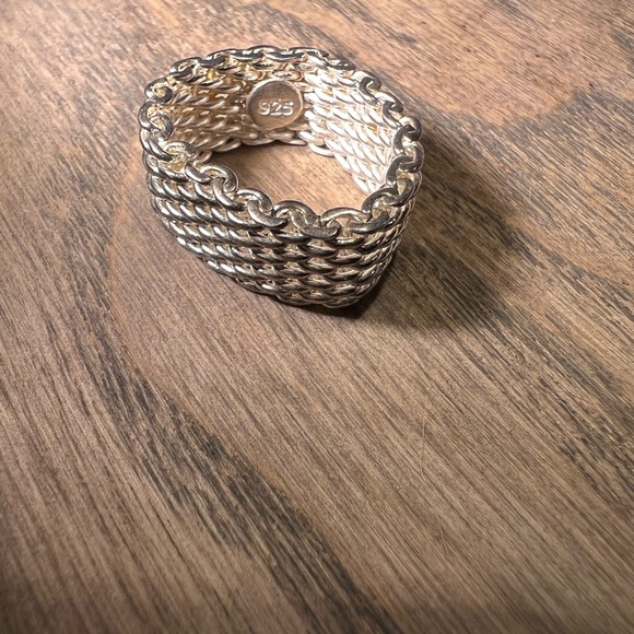 Chic Sterling Silver Braided Ring Size 7 - Picture 4 of 8